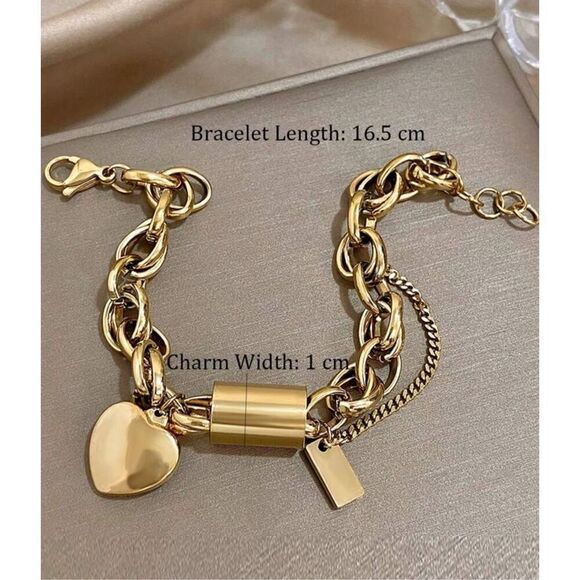 Heart Chain Bracelet - Picture 6 of 8